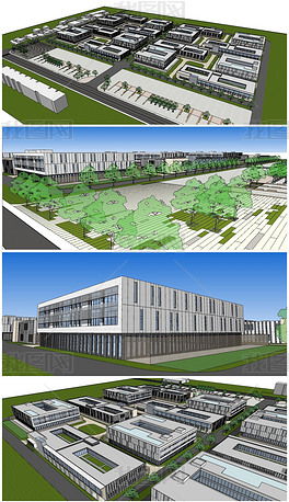 工業(yè)產(chǎn)業(yè)創(chuàng)意園規(guī)劃與建筑設(shè)計(jì)模型